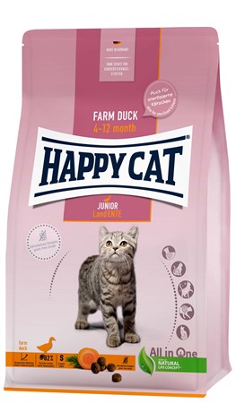 HappyCat Junior GrainFree, anka, 300 g