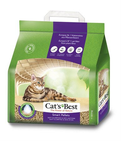 Cat's Best Smart 5 L/2,5 kg, för långhårskatter