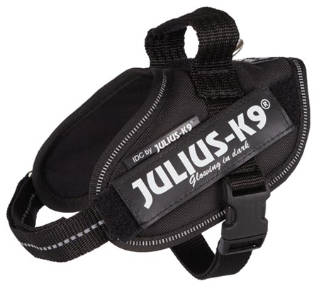 Julius-K9® IDC sele, Mini-Mini/S: 40-53 cm/22 mm, svart