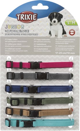 Junior Valphalsband 6-p S/M, 10/17-25 färgmix 2