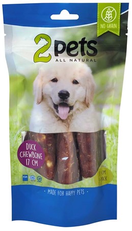 2pets Tuggrulle m ankfilé 17cm 3-pack, 140g