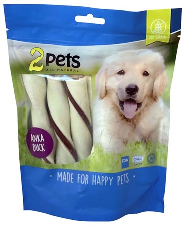 2pets Tuggtwister m ankfilé, Medium, 170 g