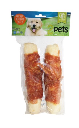 2pets Retrievertugg m kycklingfilé 20cm, 2-pack, ca 260-280g