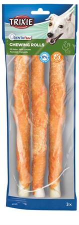 Denta Fun Tuggrulle, kyckling, 28 cm, 3-pack