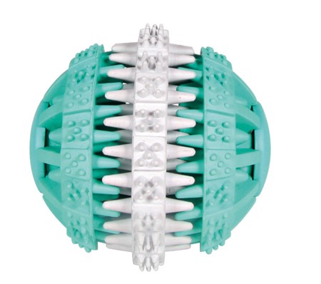 Denta Fun, boll m mintsmak, naturgummi, ø 6 cm