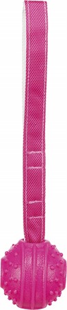 Soft & Strong boll med rem, TPR, 27 cm, rosa