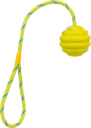 Gummiboll på rep, 6/30 cm, lime