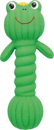 Lekapport groda, latex,18 cm, grön