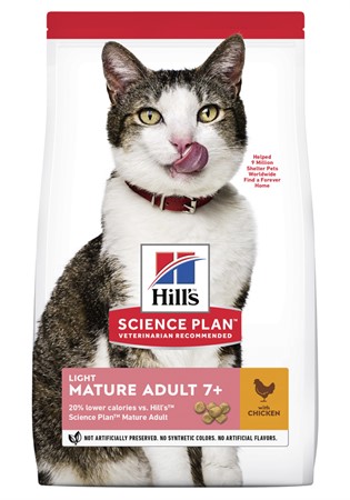 Hills Feline Mature Light Chicken 7kg