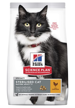 Hills Feline Mature Sterilised Chicken 10kg