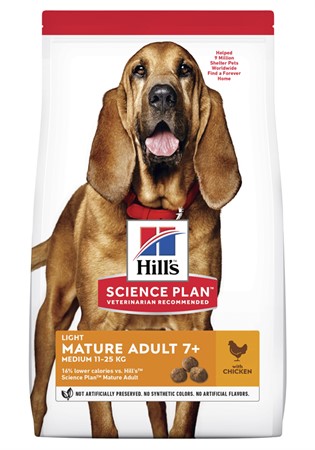 Hills Canine Mature Light MED Chicken 14kg