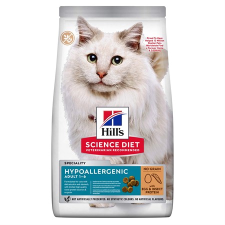 Hills Feline Adult Hypoallergenic Egg & Insect Protein 1.5kg