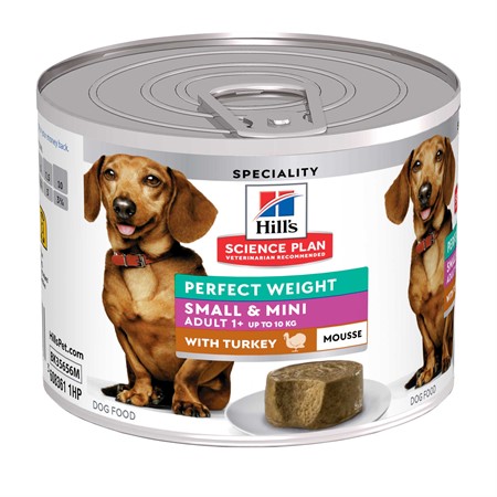 Hills Canine Adult Perf.12x200g Weight Mousse S&M Turkey