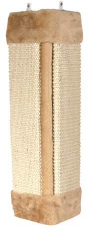 Klösbräda hörn, 32 x 60 cm, sisal/plysch, beige