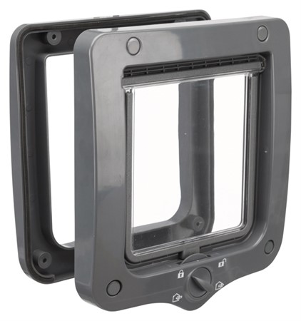 Kattdörr 4-vägs,20 × 22 cm, grå