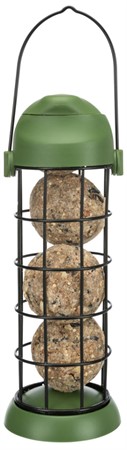 Vildfågelmatare, för talgbollar ø 8 × 22 cm, grön