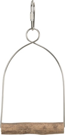 Fågelgunga, trä, 8 × 15 cm