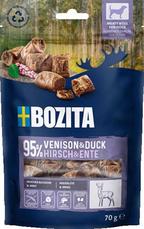 Bozita Snacks Meaty Bites Venison & Duck 70g