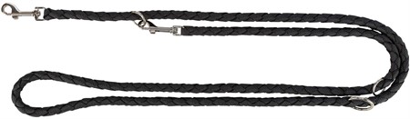 JP, Multikoppel, flätad, S-M: 2.00 m/ø 12 mm, svart/svart