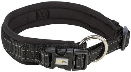 JP, Halsband, X-bröd, vadderad, XS-S: 27-35 cm/25 mm, svart/svart