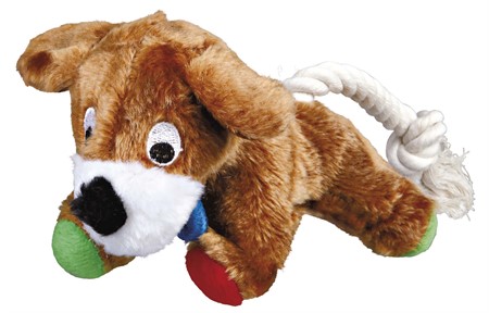 JP, Hund med rep, plysch, 17 cm