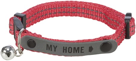 JP, Katthalsband med ID-tag, reflekterande, nylon