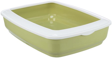 JP, Kattlåda, med kant, 38 × 11 × 50 cm, grön/vit