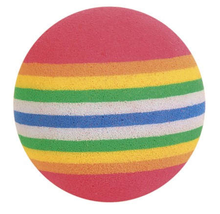JP, Rainbow bollar, foam, ø 4 cm, 4 st.