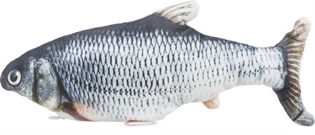 JP, Vickande Fisk, tyg, catnip, 30 cm