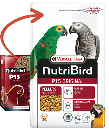VL NutriBird P15 Papegojpellets Original 3 kg