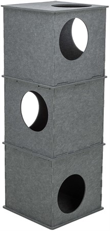 Klösmöbel Cat-Tower Nele, 38 × 105 × 38 cm, grå