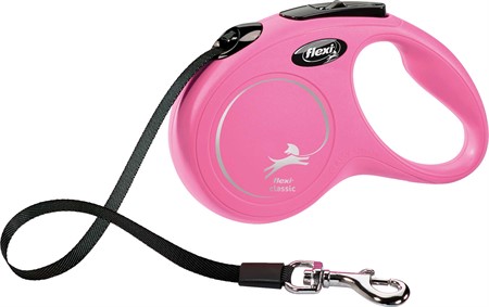 flexi New CLASSIC , S: 5 m band, rosa