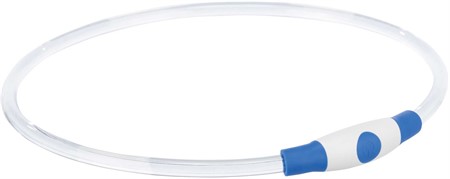 Flash light ring USB, L-XL: 65 cm/ø 8 mm, blå