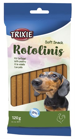 Soft Snack Rotolinis, kyckling, 12 cm, 12 st/120 g