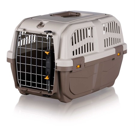 Transportbur Skudo 1, XS: 30×h32×49 cm, taupe/sand