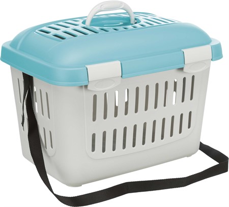 Transportbur Midi-Capri  44xh33x32 cm, grå/blå