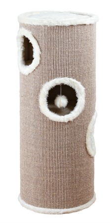 Klösmöbel Cat-Tower Edoardo, 4-vån. ø 40 x h100 cm, taupe/creme