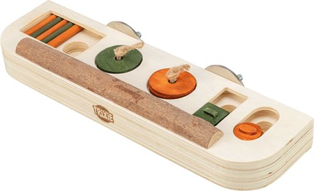 Aktivitetsleksak, trä, 25 × 9 × 4 cm