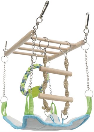 Hamster-lekstege m hammock 17x22x15 cm