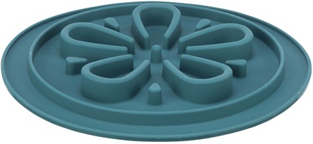 JP, Slow Feeding fodermatta, silikon, ø 24 cm, petrol