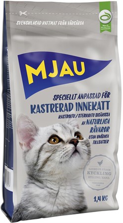 Mjau Kastrerad innekatt 1,4 kg