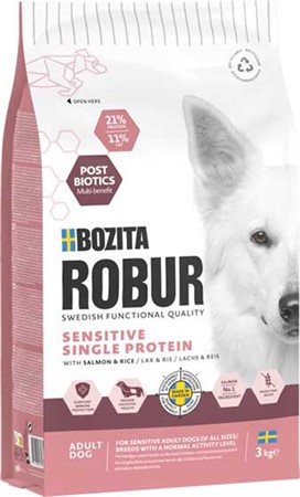 Bozita Robur Adult Sens. Single Prot. Salmon 3kg