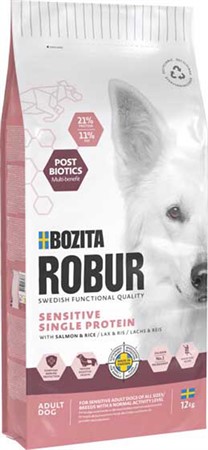 Bozita Robur Adult Sens. Single Prot. Salmon 12kg