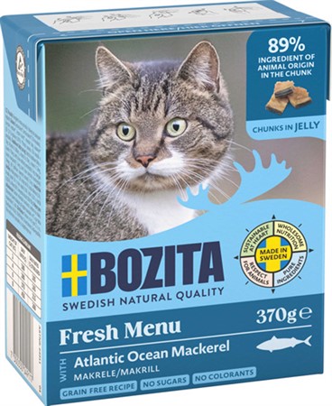 Bozita Katt Tetra Bitar i gelé Makrill 370 g