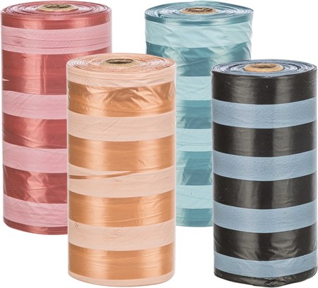 Bajspåsar 4 rullar x 20 st, randiga, M