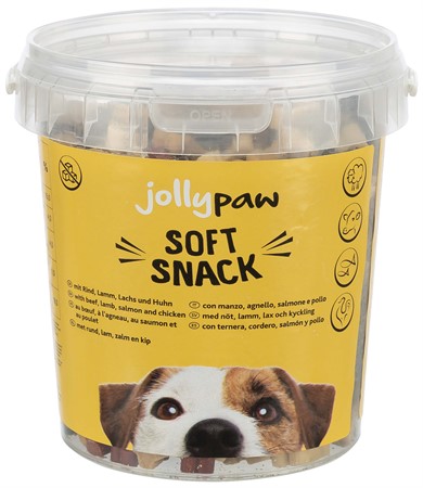 JP, Soft Snack med oxkött, lamm, kyckling och lax, 500 g