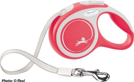 flexi New Comfort, band, XS: 3 m, röd