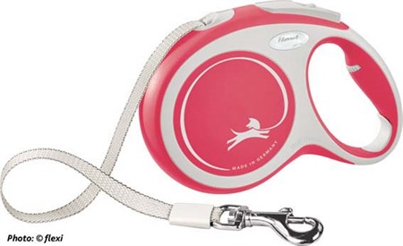 flexi New Comfort, band, L: 8 m, röd