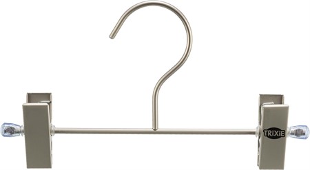 Klädhängare, dubbel, 23 × 11.5 × 3 cm, silver