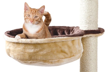 Hammock t klös, metallram, ø 38 cm, beige/brun, upp till  4,5 kg